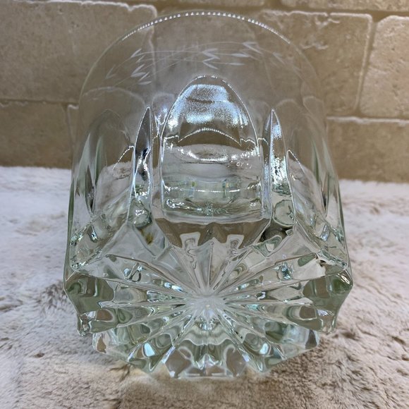 Vintage Princess House Crystal Heritage Etched Floral Clear Ice Bucket‎ - Picture 2 of 3